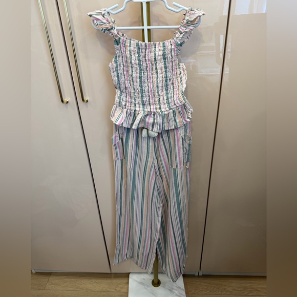 art class Other - Art Class Multicolor Striped Ruffle Matching Set